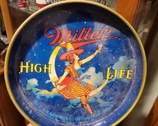 Vtg Miller High Life Tray