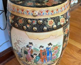 Chinoiserie Garden Stool