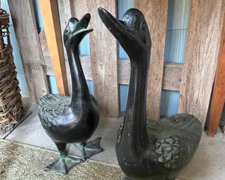 Japanese Cast Iron Geese