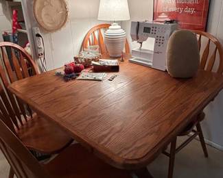 Oak Table and 4 chairs
