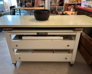 Craft Table with Casters