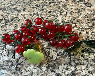 Vintage Glass Berry Cluster