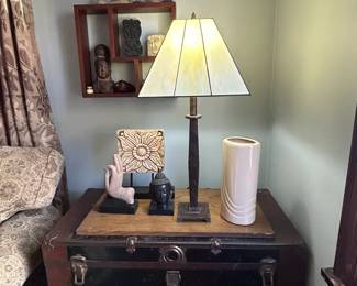 Steamer Trunk repurposed as Accent Side Table
