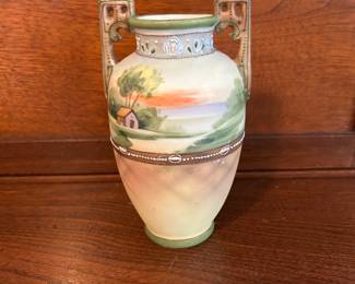 Nippon porcelain vase