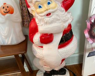 Vintage Union Products Santa Claus 43" Lighted Blow Mold