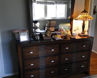 Matching mirror and dresser
