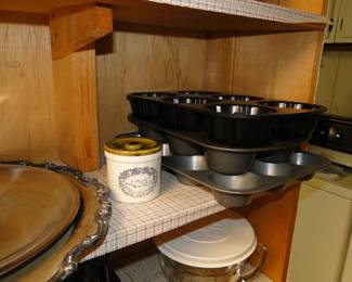 Mini Bundt cake pan, and some large and normal people sized muffin tins