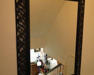 Metal framed mirror