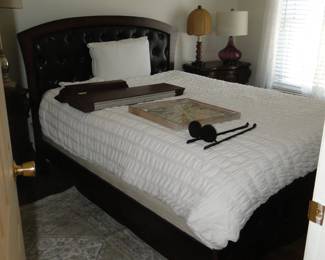 Queen bed set. With all the additional pieces that you may need to complete a bedroom