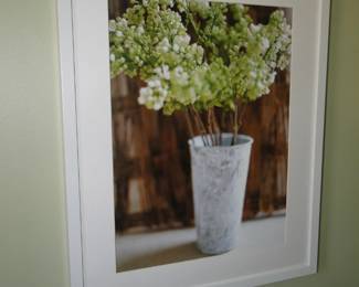 Framed floral art