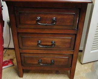 Solid wood side table or nightstand, even use it in the bathroom or entranceway.