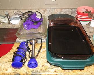 Pyrex and hand held blenders and beaters