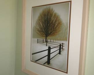 Framed tree art