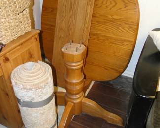 Vintage table with all the parts and pieces