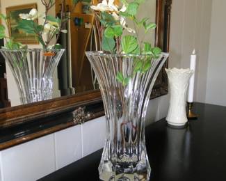 Crystal vase. Not to be confused with Crystal Gale