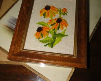 Needlepoint Black Eyed Susan