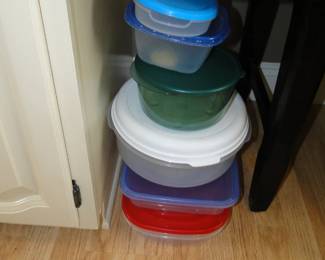 Storage containers, on the floor........WHAT?