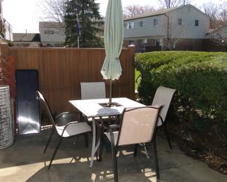 Cute and cozy patio set