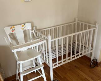 Antique baby items for decorating 