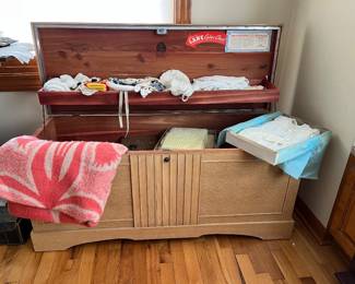 Vintage textiles and baby items