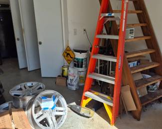 Set of Rims '74 Dodge Challenger  $100  Lots of ladders