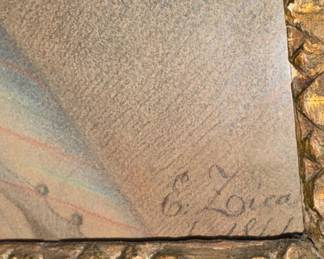 signed E Loisa (?) 1840s