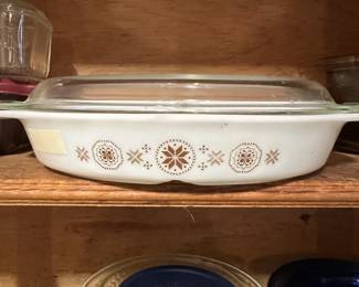 Corning Ware divided covered dish