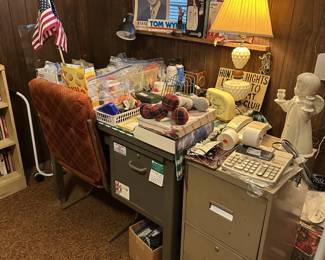 Desk and office supplies