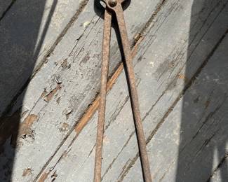 Old Iron tongs