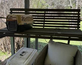 Porch swing, pet carriers