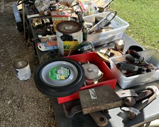 tools, old iron, shop items