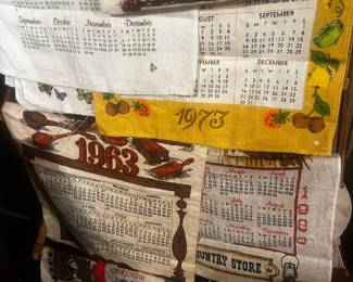 Vintage cloth calendars