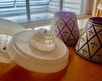 Vintage light covers and shades