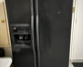 Black Side By Side Refrigerator 