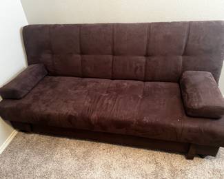 Dark Brown Futon with storage underneath