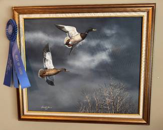 Harold Roe Blue ribbon winning painting