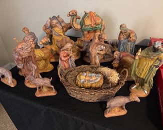 Vintage Christmas nativity