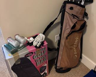 Loads of golf clubs!