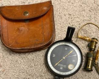 Antique surveyors compass