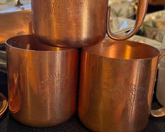 Vintage original Moscow Mule mugs