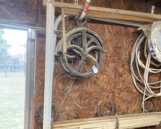 Antique pulleys