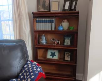 4 stack oak lawyers bookcase