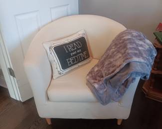 modern Ikea barrel chair