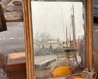 antique french louis philippe mirror from loire valley, circa 1860