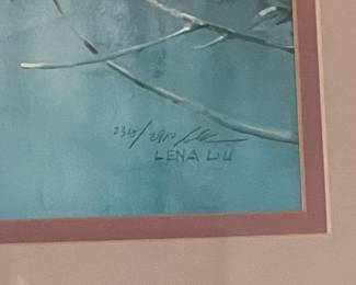 Framed & Signed Artwork By Lena Liu
