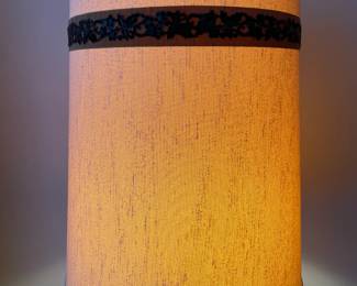 Fabulous Vintage Green Glass Scroll Lamps (2 Available)