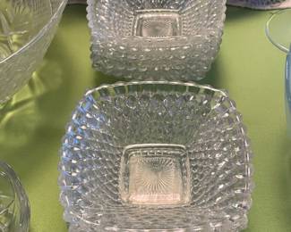 Assorted Crystal & Pressed Glass Items