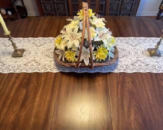 Wooden Dining Room Table Set W/ 6 Chairs