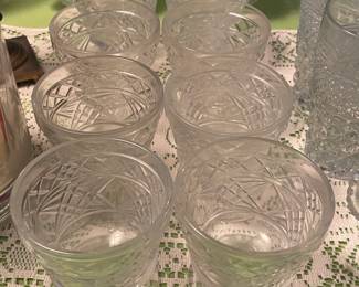 Assorted Crystal & Pressed Glass Items