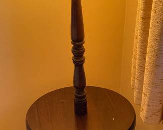 Wooden Floor Lamp W/ Table
